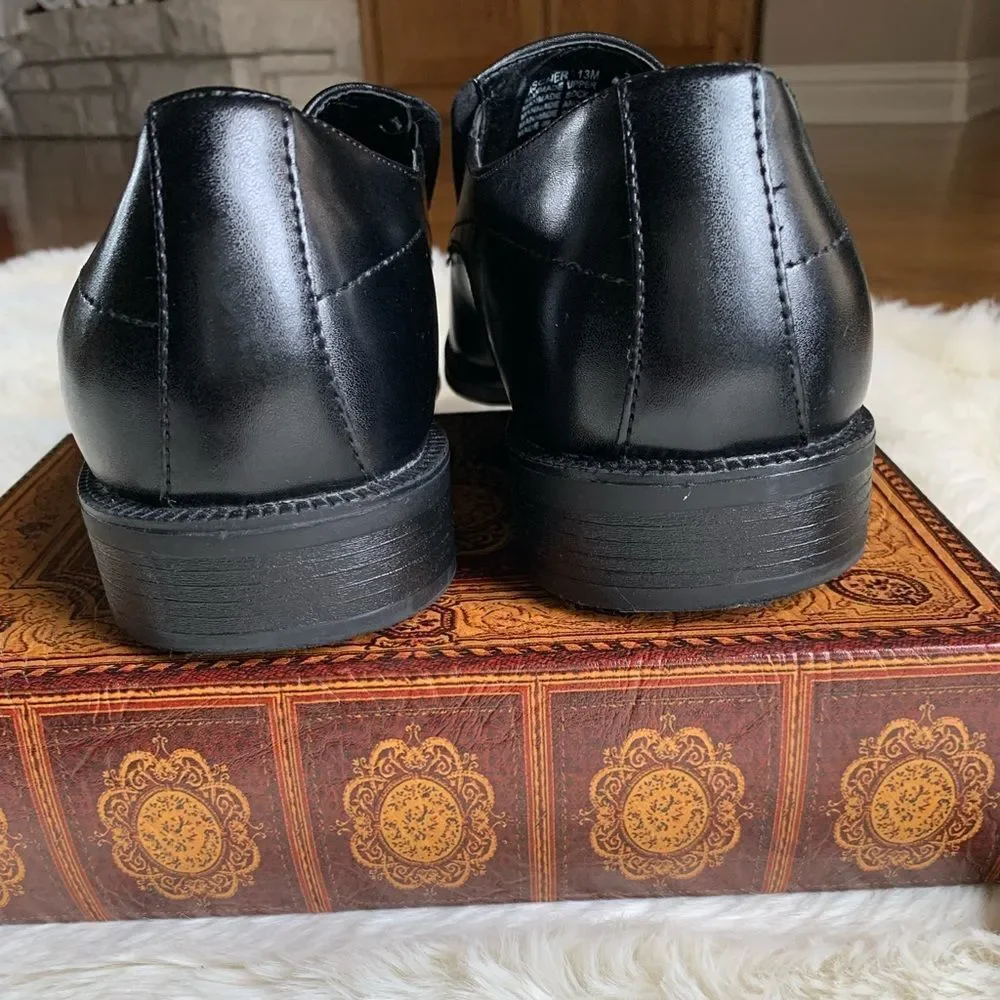𝅺Alfani Ascher Mens‎ Black Slip on Loafers